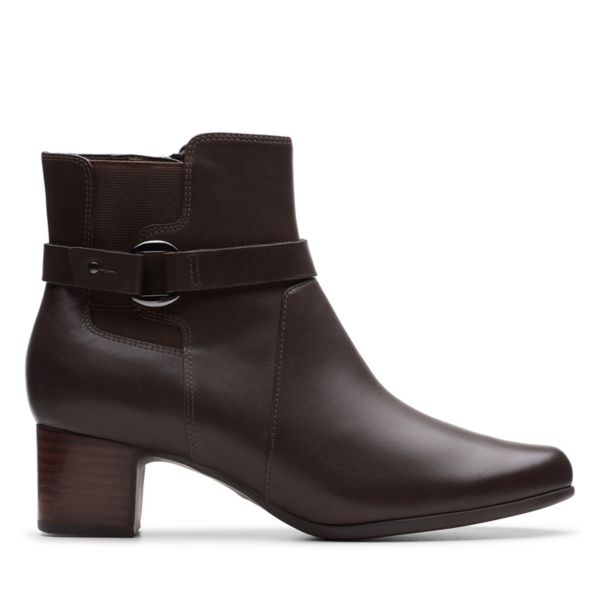 Clarks Womens Un Damson Mid Ankle Boots Brown | UK-8374956